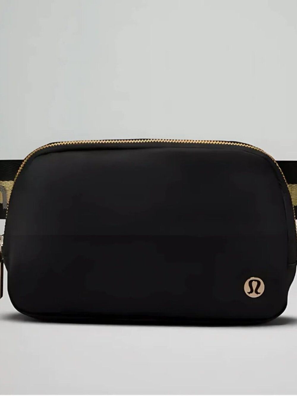 NWT Lululemon Everywhere Wordmark Crossbody Belt Bag 1L - Black/Gold